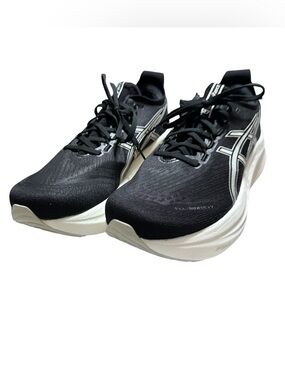ASICS NEW Gel Nimbus 27 Running Shoes Men's In Black Lake Grey Sz.11.5 Athletic